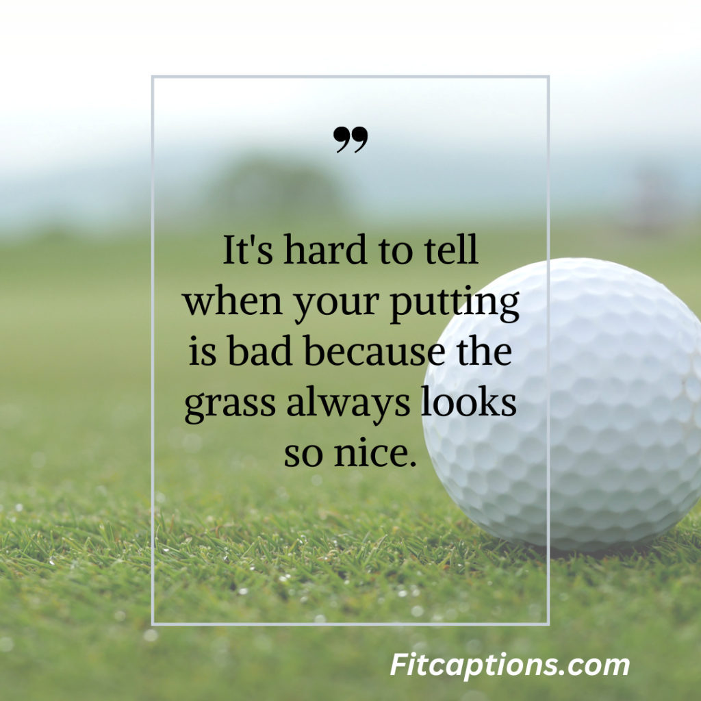 Funny Golf Captions for Instagram
