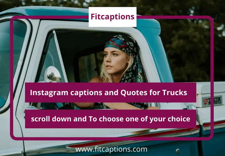 Instagram captions for trucks