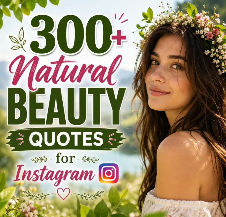 Natural beauty quotes for Instagram