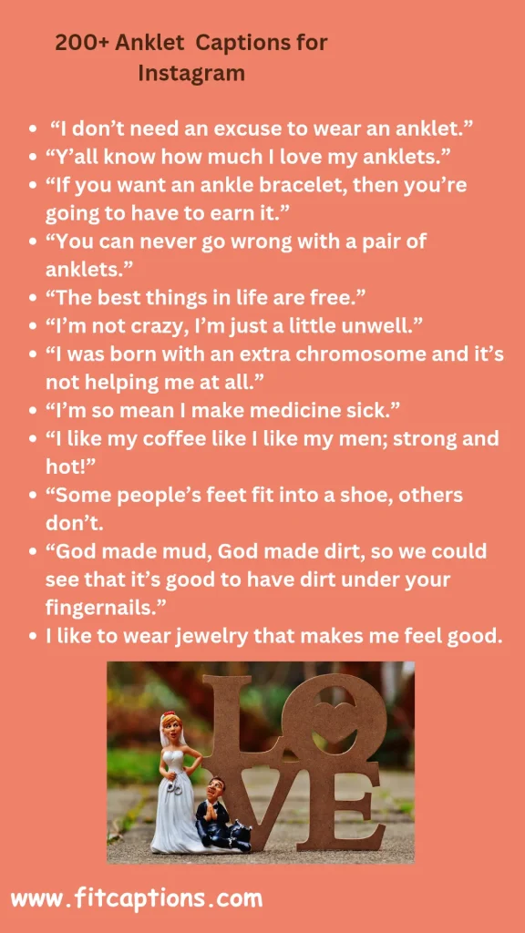 Creative Anklet Captions for Instagram 1