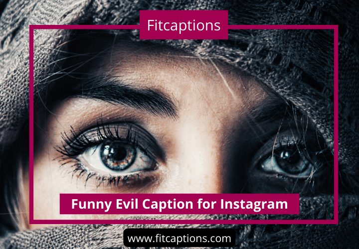 Funny Evil Caption for Instagram