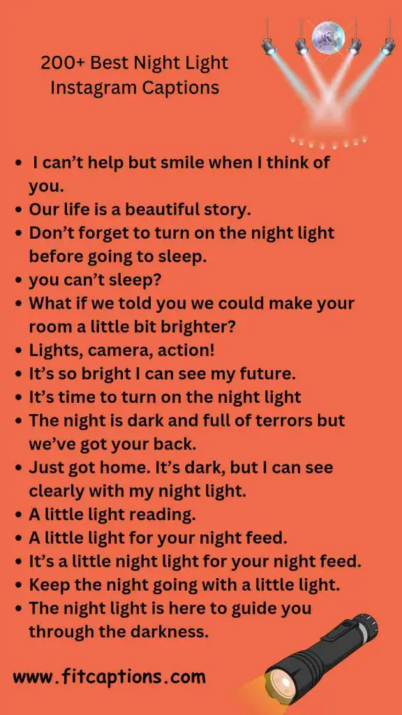 200 Best Night Light Instagram Captions