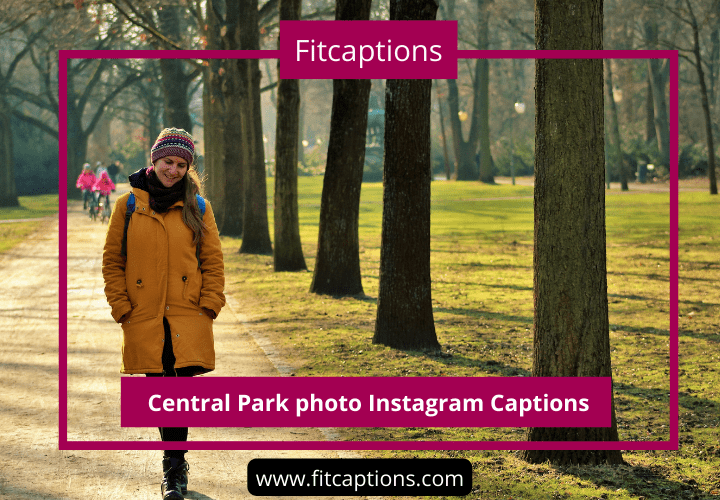 Central Park photo Instagram Captions