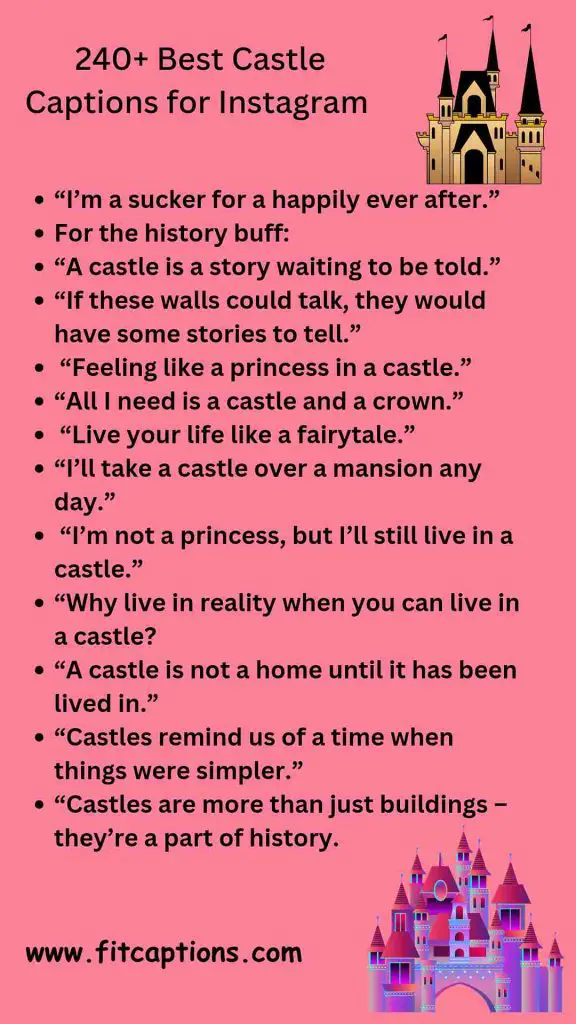 240 Best Castle Captions for Instagram