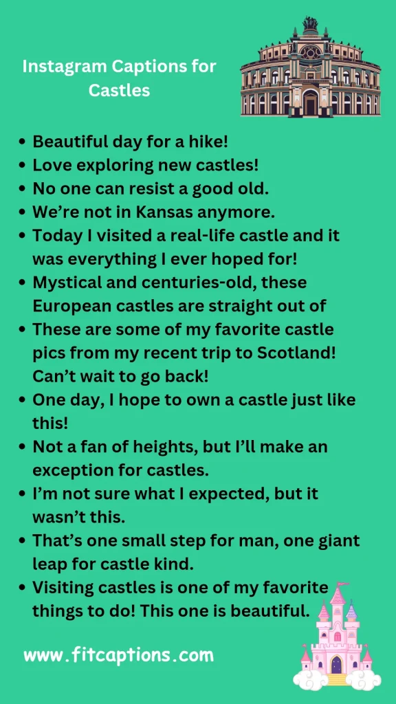 Instagram Captions for Castles