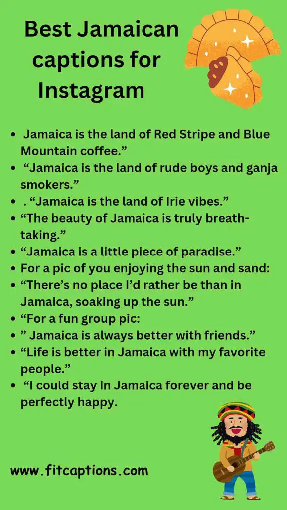 Best Jamaican captions for Instagram