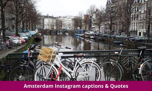 Amsterdam Instagram captions & Quotes