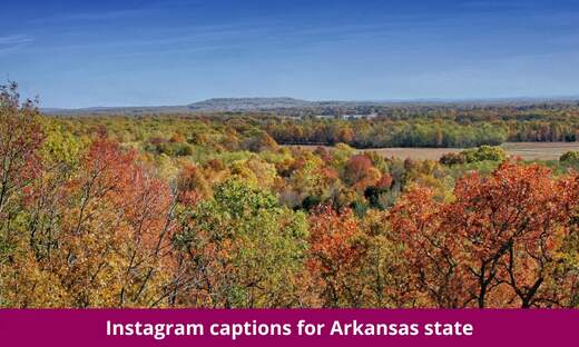 Instagram captions for Arkansas