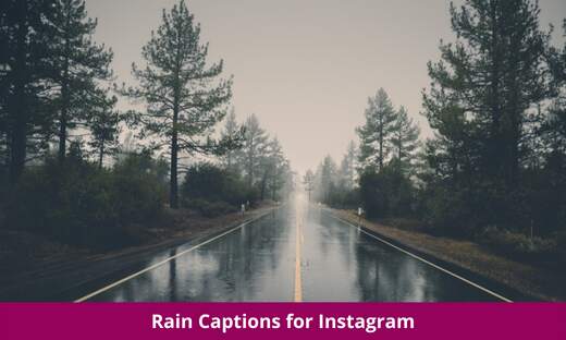 Rain Captions for Instagram