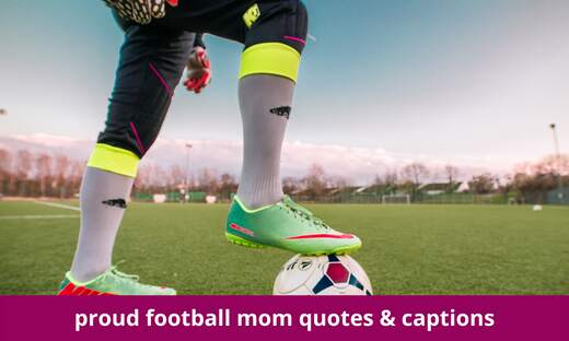 proud football mom quotes & captions