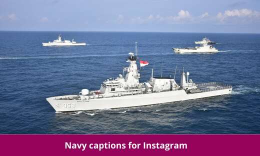 Navy captions for Instagram