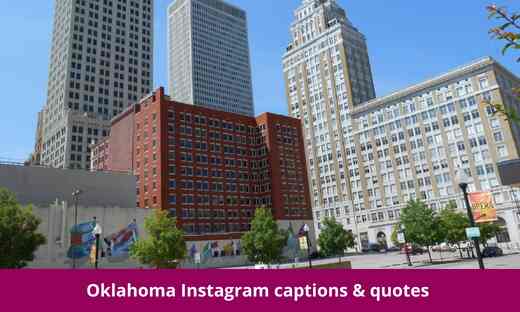 Oklahoma Instagram captions & quotes