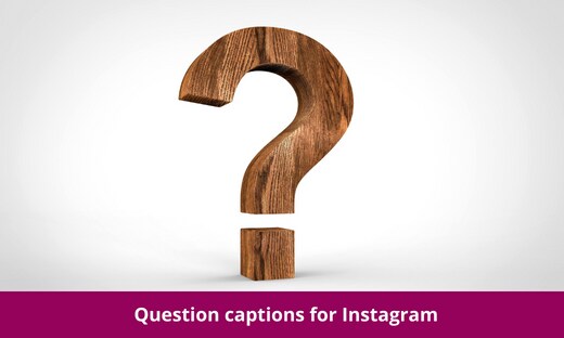 Question captions for Instagram