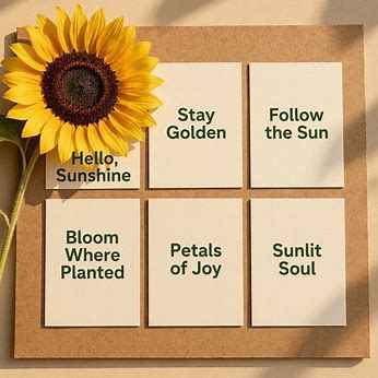 sunflower captions for Instagram