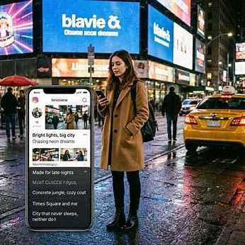 time square Instagram captions 1