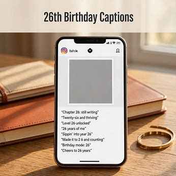 26th birthday Instagram captions