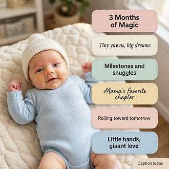 3 Month Old Baby Instagram Captions Quotes