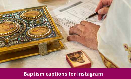 Baptism captions for Instagram