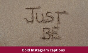 Bold Instagram captions