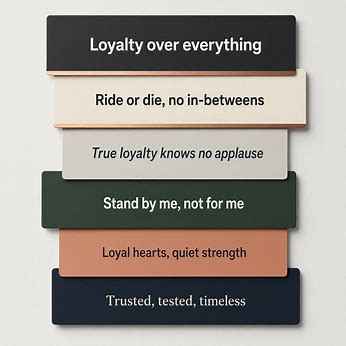 Loyalty Instagram Quotes Captions