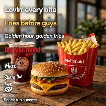 McDonald Instagram captions