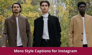 Mens Style Captions for Instagram