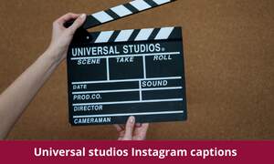 Universal studios Instagram captions