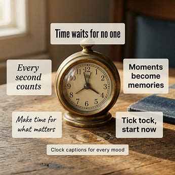 Clock Instagram Captions Quotes 1