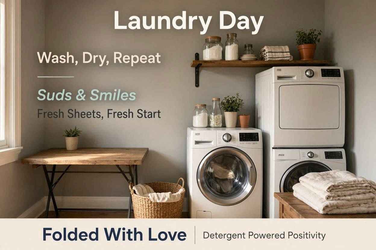 Laundry captions for instagram