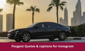Peugeot Quotes & captions for Instagram