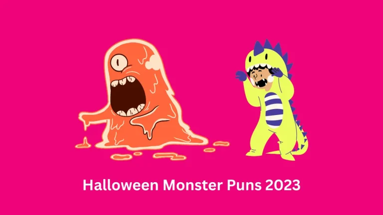 Halloween Monster Puns 2023