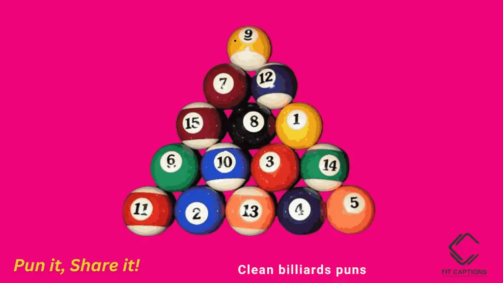Clean billiards puns 1