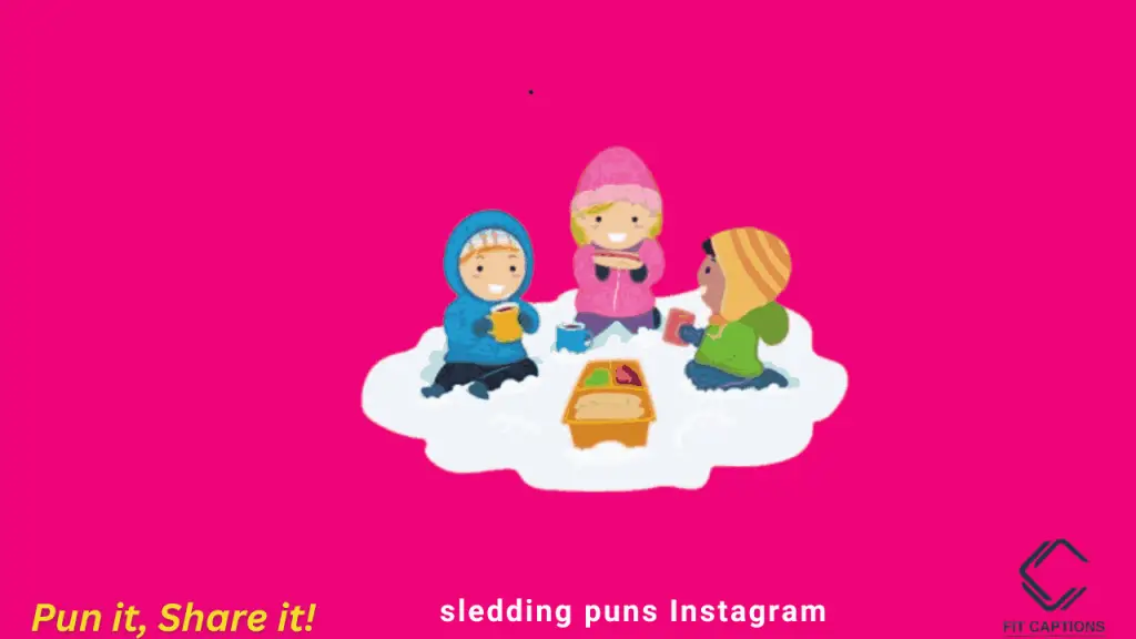 Sledding puns Instagram