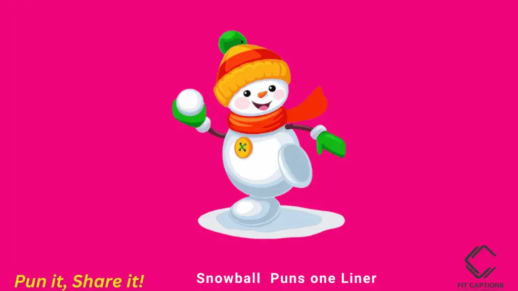 Snowball puns one one liner