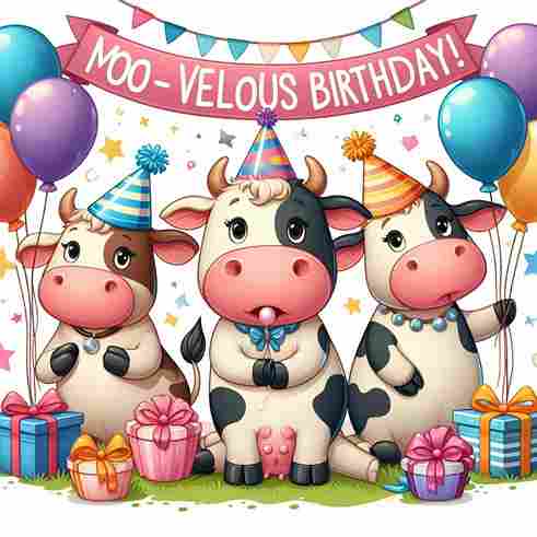 Hilarious Cow Birthday Puns