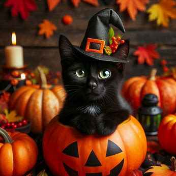 Halloween cat puns