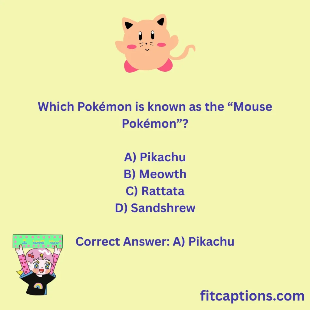 "Pokémon Trivia Questions and Answers"