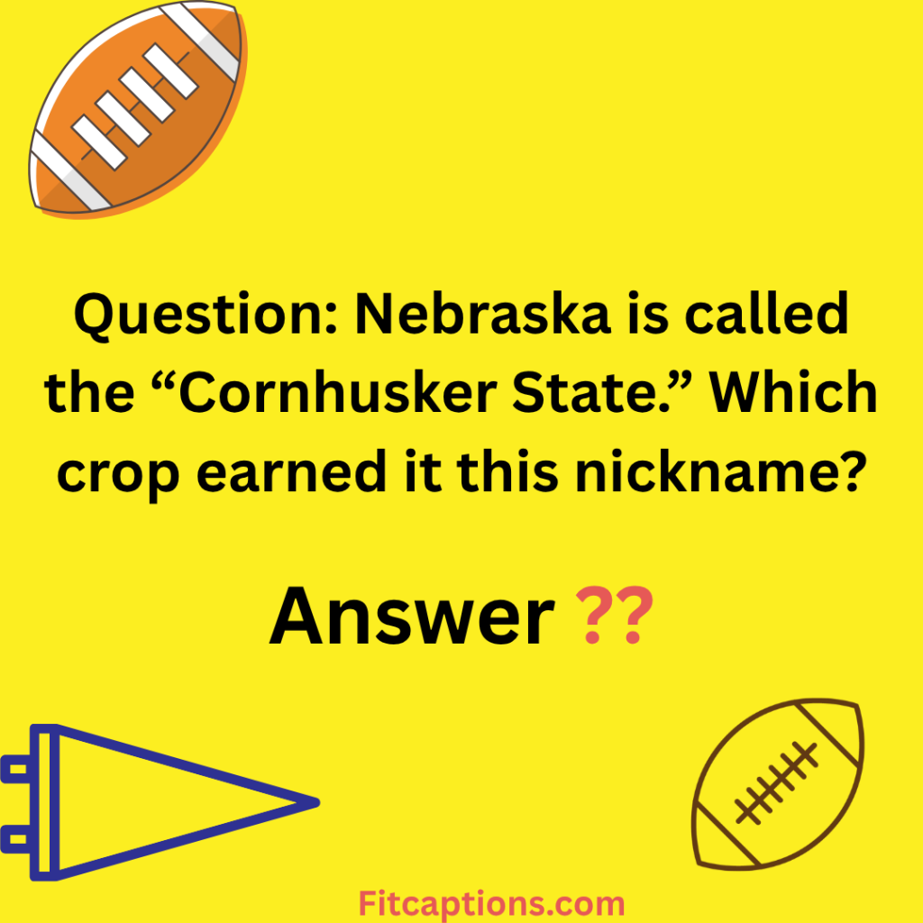 "Nebraska Trivia Questions and Answers'"