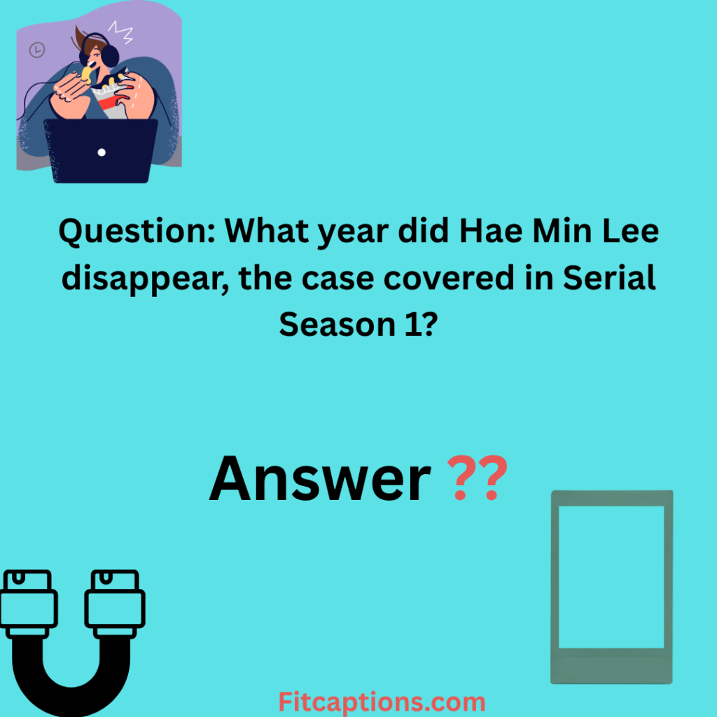 "Serial Trivia Questions and Answers"