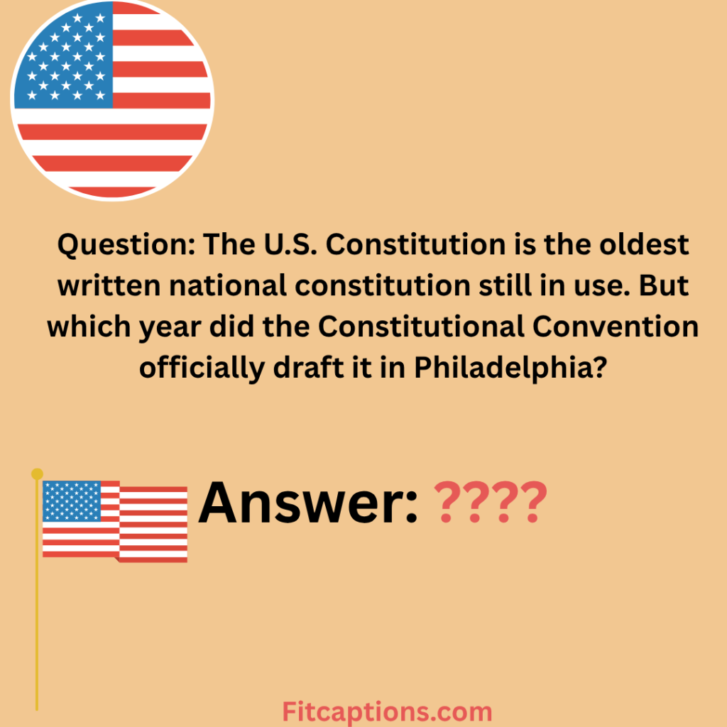 :Us Constitution Trivia Questions and Answers: