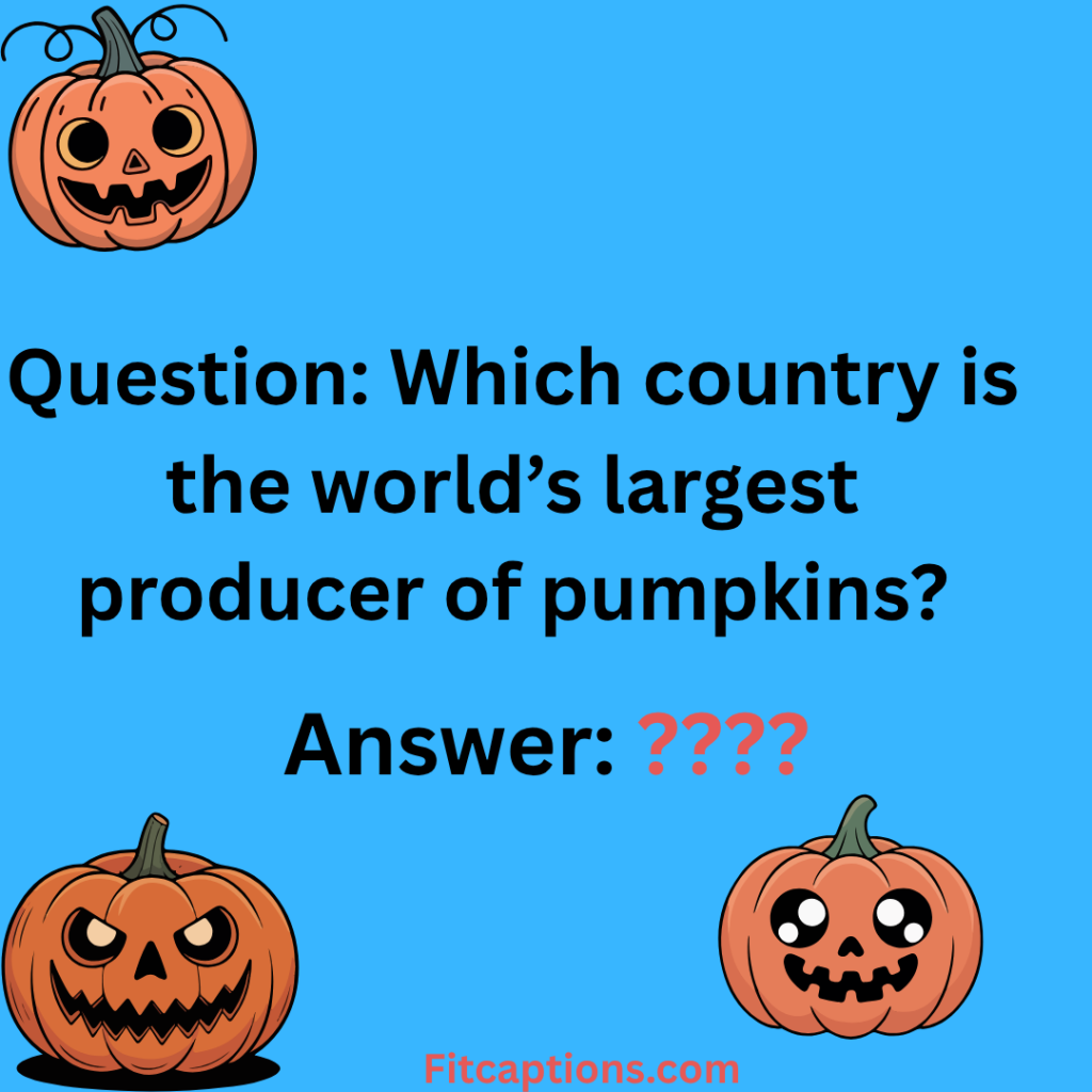 "Pumpkin Trivia Questions and Answers"