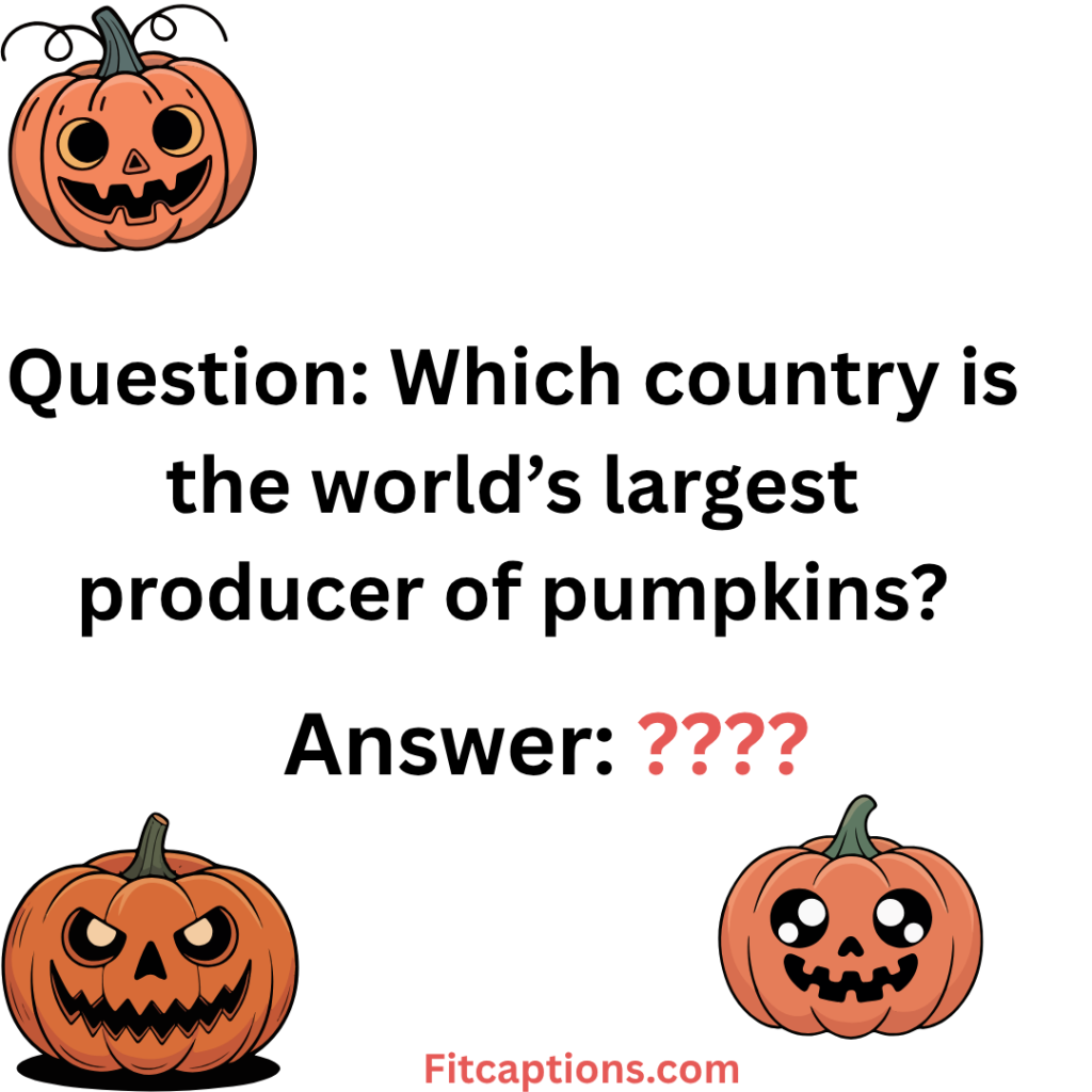 "Pumpkin Trivia Questions and Answers"