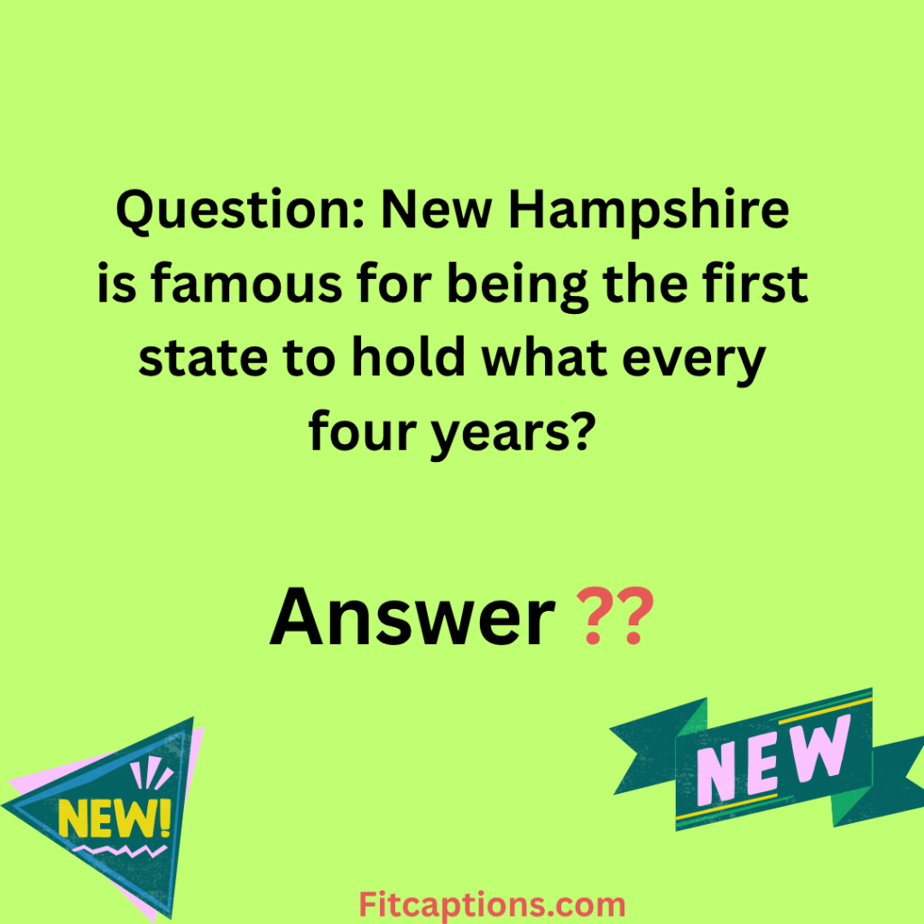"New Hampshire Trivia Questions and Answers"