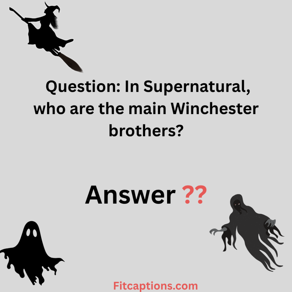 "Supernatural Quiz Trivia Questions and Answers'"