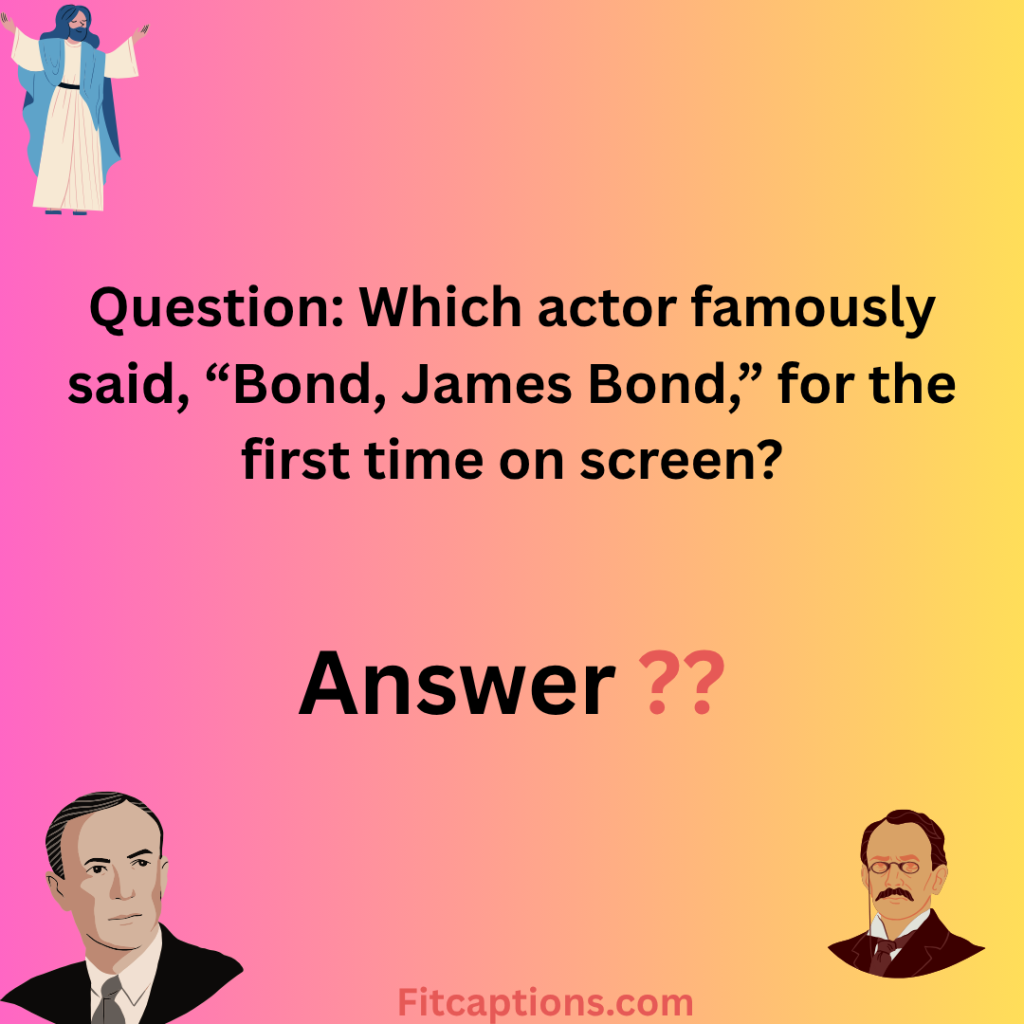 "James Bond Trivia Questions and Answers"