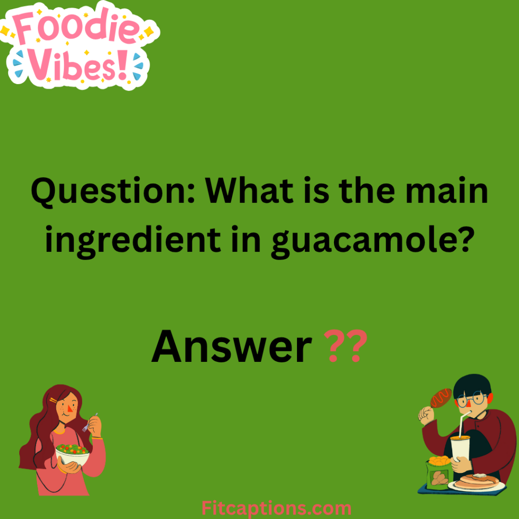 " Foodie Trivia Questions and Answers"