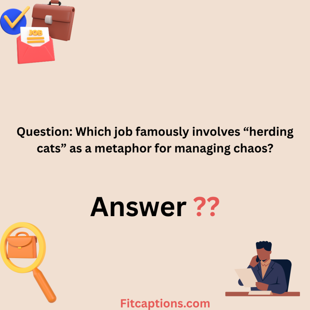 "Job Trivia Questions and Answers"