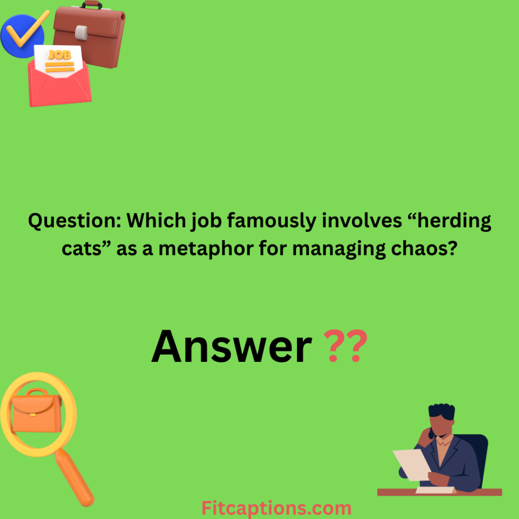 "Job Trivia Questions and Answers"
