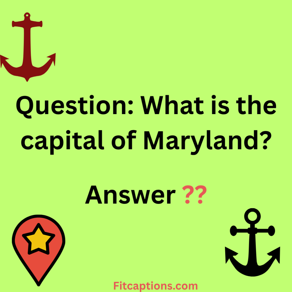 "Maryland Trivia Questions and Answers"