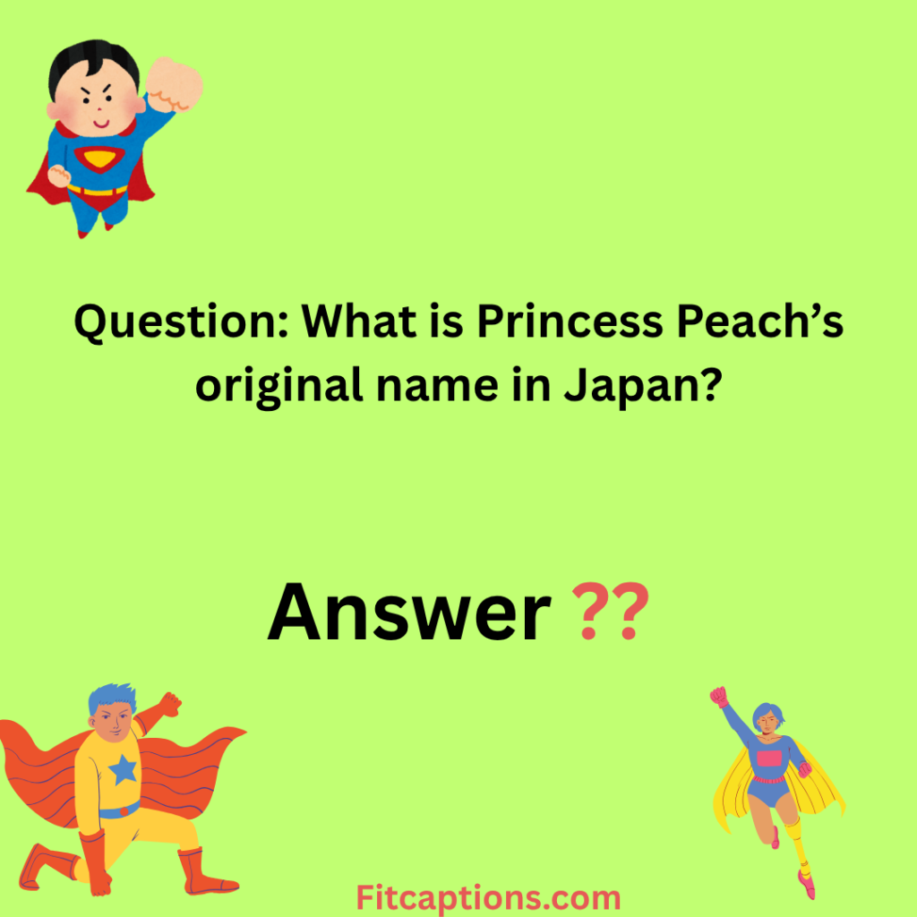 " Super Mario Trivia Questions and Answers "